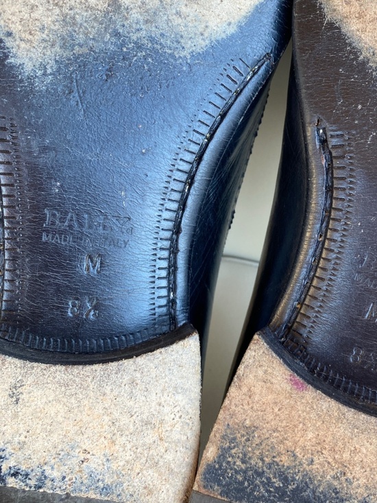 Bally Royce Tassel Loafers Black Leather Crocodile Embossed Dress Shoes 8.5M main image 13